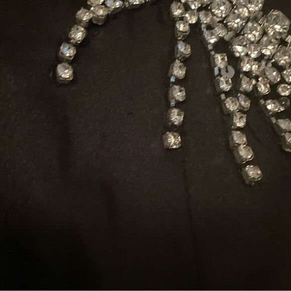 Mac Duggal 26516 Sleeveless Rhinestone Collar Column Gown Black 16 - Picture 10 of 15